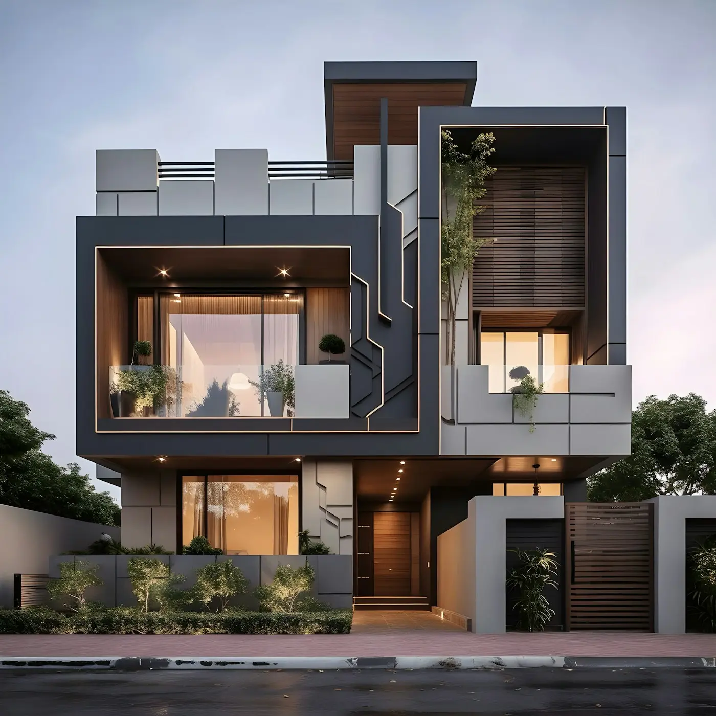 Nhà Phố Hiện Đại 5 Tầng Cầu Giấy