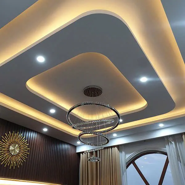 Thi Công Trần Thạch Cao Phòng Khách Đẹp Tại Bình Dương